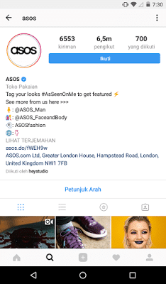 bio Instagram onlie shop