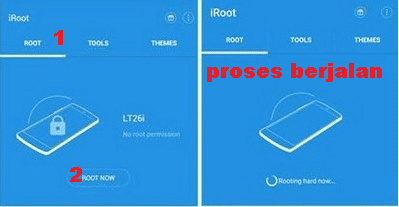 Cara root menggunakan aplikasi Iroot