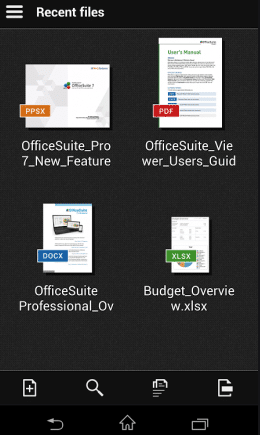 tampilan OfficeSuite